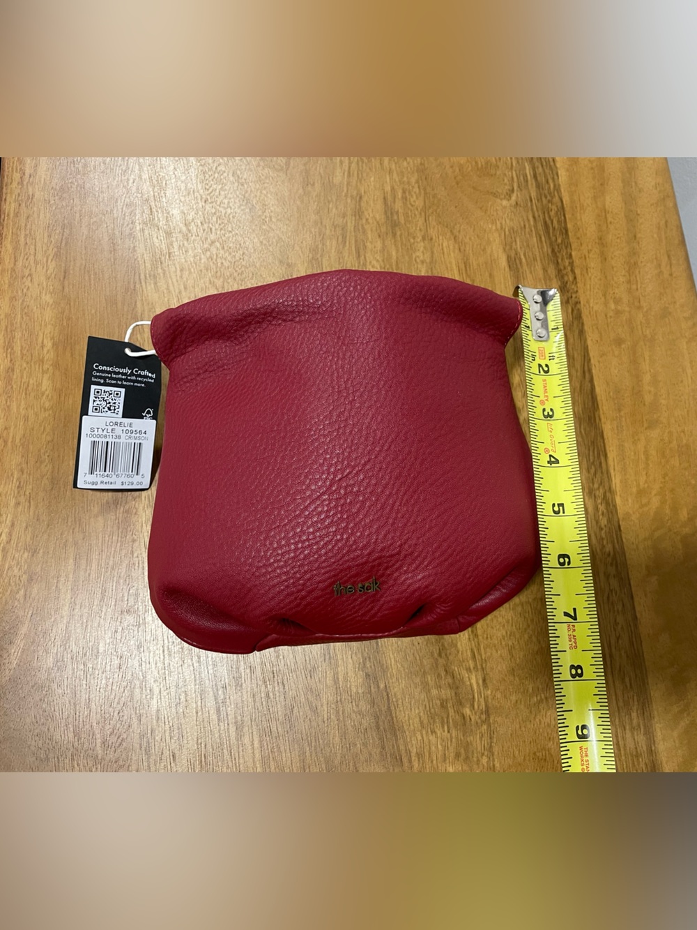 The Sak Red Pebbled Leather shoulder bag